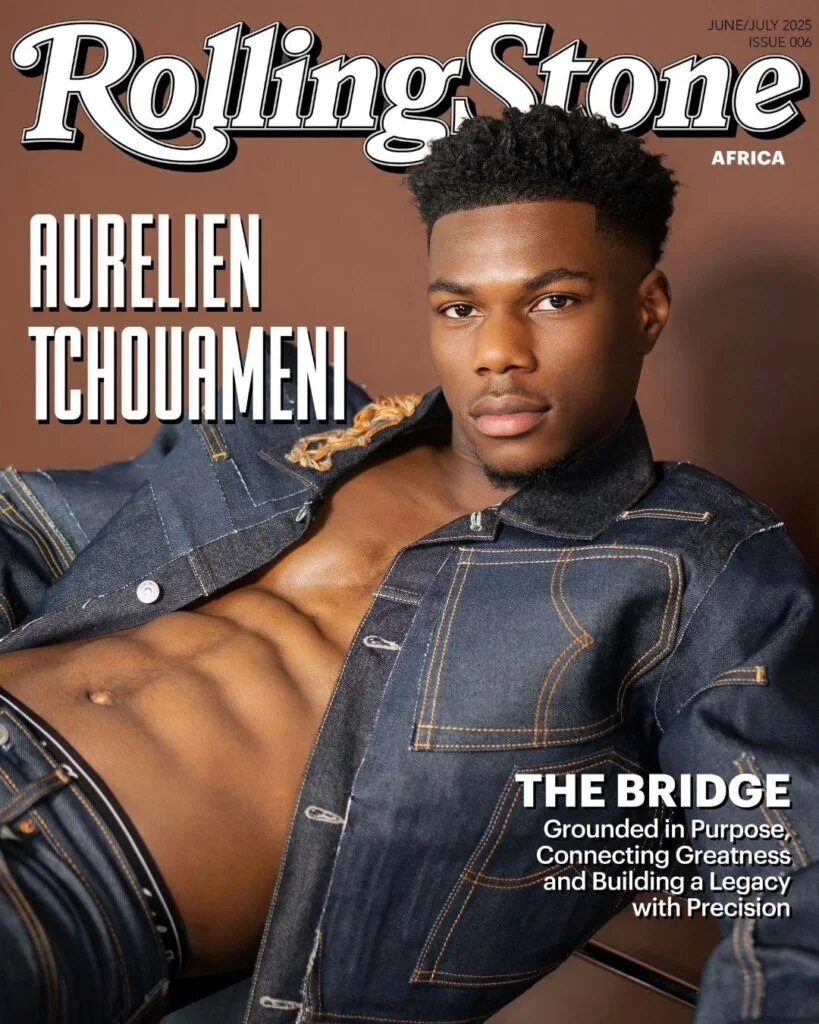 Aurélien Tchouaméni · Double couverture de Rolling Stone Africa